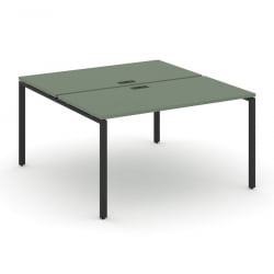 Рабочая станция двухсторонняя на 2 места CОНCЕПТ CН.ДРС-004 Кобо Черный / CONCEPT CN.DRS-004