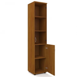 Шкаф для документов узкий с тонированными стеклами Р.П-2СТ Ясень темный