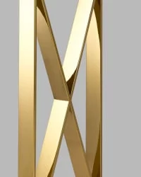 Консоль КРОСС 115кс30 Золото (стекло смоке) / 115x30 smoke)