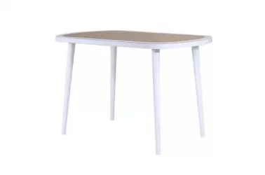 Стол Сочи-3 Белый Крокодил капучино