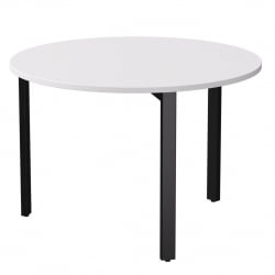 Стол переговорный Еверпроф ЕВО 254С022 Белый Черный / Everprof EVO 254S022