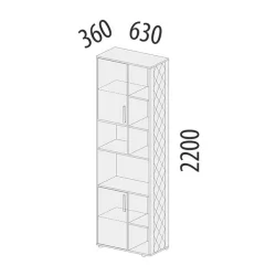 Стеллаж в детскую Аляска 501.33