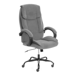 Кресло руководителя ОРЕОН металБЛ велюр, серый, 29 / OREON metalBL