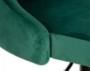 Стул барный ДЖОСЕПХ БЛАCК (зеленый велюр (МДЖ9-88)) / JOSEPH BLACK (MJ9-88))