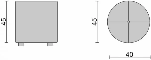 Пуф круглый Конкорд 03
