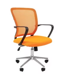 Кресло для оператора Чаирман 698 чроме ТВ Оранжевое / Chairman chrome TW