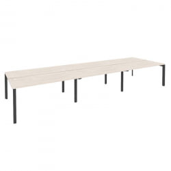 Рабочая станция на П-образном м/к ОНИКС О.МП-Д.РС-6.4.7 Денвер Светлый/Антрацит / ONIX O.MP-D.RS-6.4.7