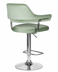 Стул барный ДОБРИН CХАРЛЙ Пудрово-мятный велюр МДЖ9-87 / DOBRIN CHARLY MJ9-87