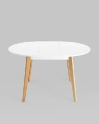 Стол раздвижной Рондо 100-135 Бук/белый / Rondo