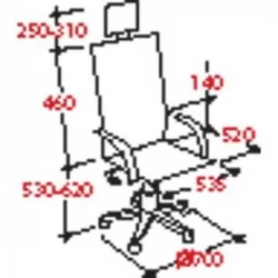 Кресло руководителя ЕЧаир CС-8822Е-1 296591 Черное / EChair CS-8822E-1