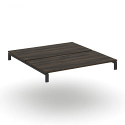 Двойной стол надставка на две опорные тумбы CОНCЕПТ CН.ДСН-007 Дуб Мали Черный / CONCEPT CN.DSN-007