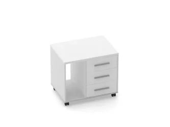 Тумба подкатная с нишей Дека 9.05.02Л Белый / Deka