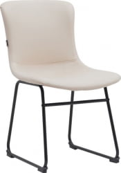 Кресло для посетителей Еверпроф Експо CФ Экокожа Бежевый / Everprof Expo CF