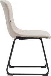 Кресло для посетителей Еверпроф Експо CФ Экокожа Бежевый / Everprof Expo CF