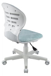 Кресло 1139 ФВ ПЛ Вхите велюр Блисс 10 голубой / FW PL White Bliss