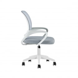 Кресло офисное ТопЧаирс Симпле СН серый пластик белый / TopChairs Simple SN