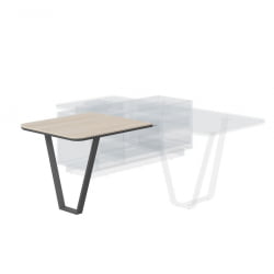 Брифинг-приставка Лине СФ-573409.1 Дуб светлый Черный графит / Line