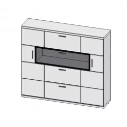 Комод в гостиную Корано Бм.Кор-14 Белый