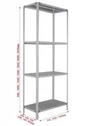 Стеллаж офисный СТФ 1054-2.0