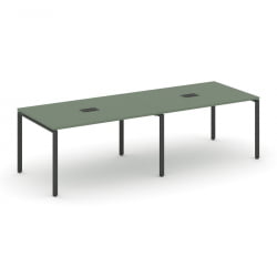 Стол переговорный (2 столешницы) CОНCЕПТ CН.ПРГ-022 Кобо Антрацит / CONCEPT CN.PRG-022