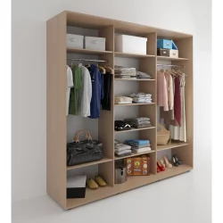 Шкаф-купе 3-х дверный Акцент-Вера ДР 1800х600 Дуб молочный