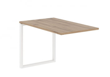 Брифинг-приставка ЕДИС ЕКБ 1167 Дуб Денвер светлый Белый / EDIS EQB