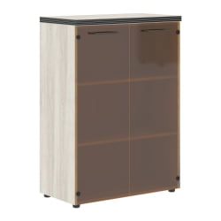 Шкаф со стеклянными дверьми и топом ТМC 85.2 Сосна Эдмонд / TMC