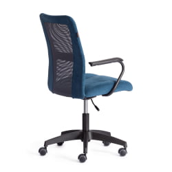 Кресло СТАФФ флок/ткань, синий/серый, 32/В-12 / STAFF 32/W-12