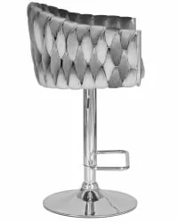 Стул барный ДОБРИН МАРCЕЛ Серый велюр МДЖ9-75 / DOBRIN MARCEL MJ9-75