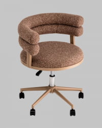 Стул офисный Понтй светло-коричневый бежевые ножки / Ponty