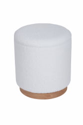 Пуф с ящиком Долли Л тедди Белый / L