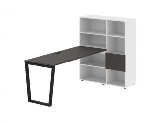 Рабочая станция ЕДИС ЕВРСТ 1117 Мокко Черный Белый / EDIS EVRST