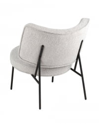 Кресло Дистриcт Лоунге букле Светло-серый / District Lounge