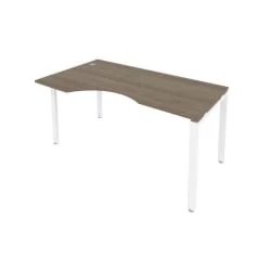 Стол письменный МЕТАЛ СЙСТЕМ Б.СА-1 Л Вяз/Белый / METAL SYSTEM
