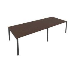 Переговорный стол (2 столешницы) Метал Сйстем Б.ПРГ-2.4 Венге/Антрацит / Metal System