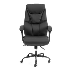 Кресло руководителя Камбридге металБЛ кож/зам/ткань, черный/черный, 36-6/11 / Cambridge metalBL