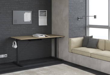 Стол подъемный электрический КСТЕН-УП АТ-002 Дуб светлый/черный / XTEN-UP AT-002