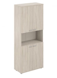 Шкаф высокий с нишей Сигма СГ.841.ОЛ.ОЛ.ОЛ Дуб светлый / Sigma SG.841.OL.OL.OL