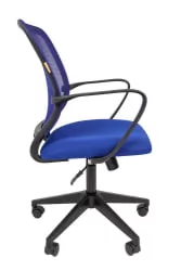 Кресло для оператора Чаирман 698 блаcк ТВ Синее / Chairman black TW