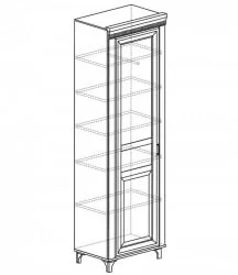 Шкаф многоцелевого назначения Марлен 501 Кремовый белый Патина