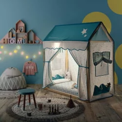 Кровать 140х70 Микуна Типи Хоусе МОНТ-1874 Ватервоод/Вхите / Micuna Tipi House MONT-1874 Waterwood/White