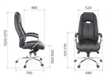 Кресло руководителя Дрифт М кожа Коричневый / Drift M