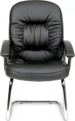 Кресло для посетителя CХАИРМАН 418В ПВC Черный / CHAIRMAN 418V PVC