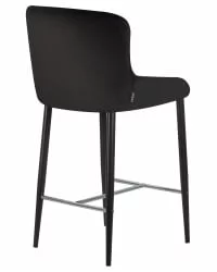 Стул полубарный ДОБРИН CХРИСТИАН 65 черный велюр В108-77 / DOBRIN CHRISTIAN V108-77