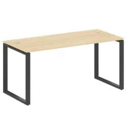 Стол письменный на О-образном м/к МЕТАЛ СЙСТЕМ БО.СП-4 Акация/Антрацит / METAL SYSTEM