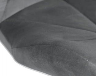 Стул барный ДОБРИН БАРНИ БЛАCК (серый велюр (МДЖ9-75)) / DOBRIN BARNY BLACK (MJ9-75))