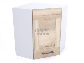 Шкаф угловой ШУ-60, Дублин (600*600*720) Дуб галифакс белый, 21650