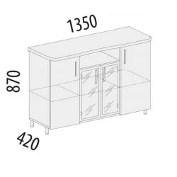 Тумба Лидер-Престиж 83.22
