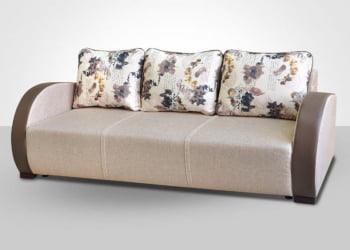 Коричневый диван Европа-1 арена дарк браун данхил 23 плетенка 11