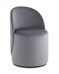 Пуф Лореен вращающийся велюр Серый / Loreen